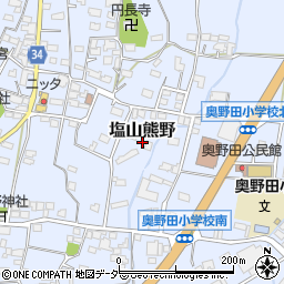 山梨県甲州市塩山熊野1121周辺の地図