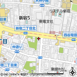 ベローチェ新宿一丁目北店周辺の地図