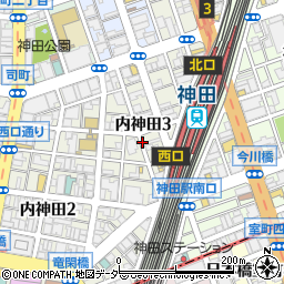 東京都千代田区内神田3丁目周辺の地図