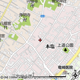 秋本栄次米店周辺の地図