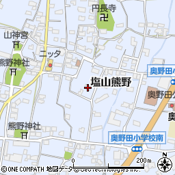 山梨県甲州市塩山熊野1130周辺の地図