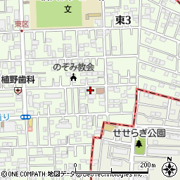 東京都国立市東3丁目18-20周辺の地図