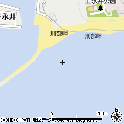 刑部岬周辺の地図