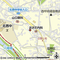 山梨県甲府市山宮町20周辺の地図