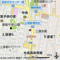 東京都三鷹市上連雀6丁目4-11周辺の地図