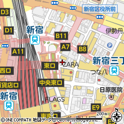 スイーツパラダイス SWEETS PARADISE 新宿店周辺の地図