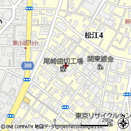 株式会社尾崎歯切工場　江戸川工場周辺の地図