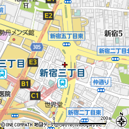 ユニオンワークス新宿周辺の地図