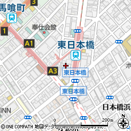 天鴻餃子房 東日本橋店周辺の地図