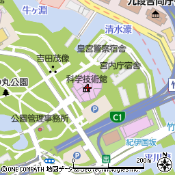 東京都千代田区北の丸公園2-1周辺の地図