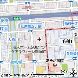 東京都墨田区江東橋5丁目7周辺の地図