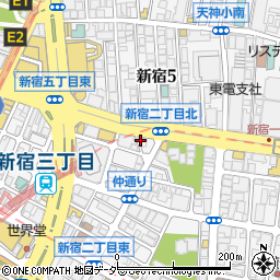 東京都新宿区新宿2丁目16周辺の地図