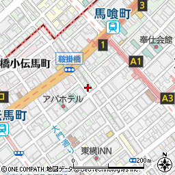 東京都中央区日本橋大伝馬町15周辺の地図