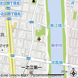 一之江三丁目公園トイレ周辺の地図