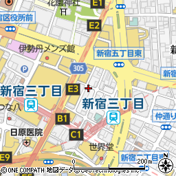 パチンコリゾート金馬車新宿店周辺の地図