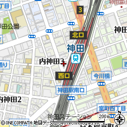 東京都千代田区内神田3丁目13周辺の地図