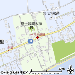 十日市場浜周辺の地図