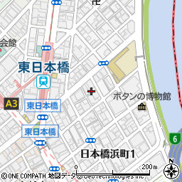 東京都中央区東日本橋1丁目6周辺の地図
