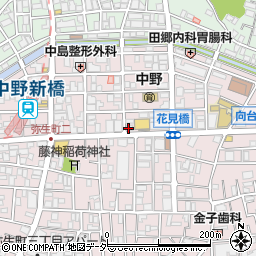 ドミノ・ピザ　中野・新橋店周辺の地図