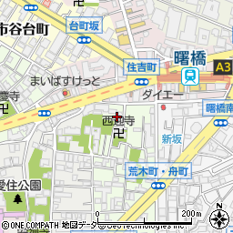東京都新宿区舟町15周辺の地図