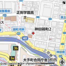 ローソン神田錦町店周辺の地図