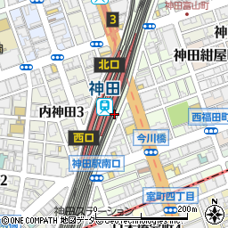 吉野家 ＪＲ神田駅店周辺の地図