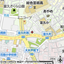 東京都新宿区富久町11周辺の地図