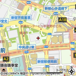 八十二銀行新宿支店周辺の地図