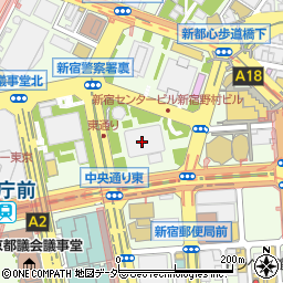 ローソン新宿センタービル西店周辺の地図