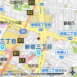 東京都新宿区新宿3丁目11-12周辺の地図