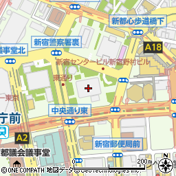 〒163-0645 東京都新宿区西新宿 新宿センタービル（４５階）の地図