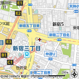 静岡銀行新宿支店周辺の地図