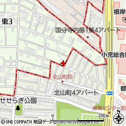 東京都国立市東3丁目23-12周辺の地図