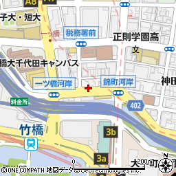 外堀通竹橋パーキングメーター２周辺の地図
