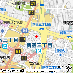 東京都新宿区新宿3丁目11-2周辺の地図