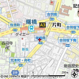 東京都新宿区荒木町23-15周辺の地図