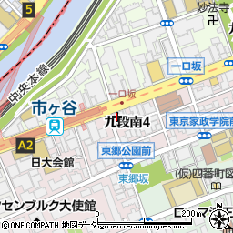 大阪王将市ヶ谷店周辺の地図