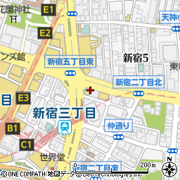 東京都新宿区新宿2丁目19-11周辺の地図