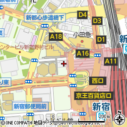 三井住友銀行新宿西口支店周辺の地図