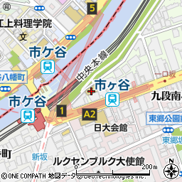 市ヶ谷スポーツプラザ周辺の地図