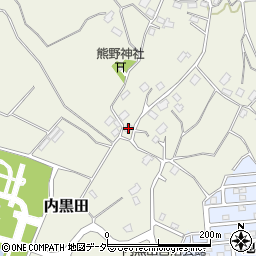 千葉県四街道市内黒田209周辺の地図
