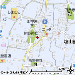 山梨県甲州市塩山熊野1201周辺の地図