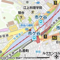 東京都新宿区市谷八幡町3周辺の地図