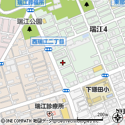 東京都江戸川区瑞江4丁目3周辺の地図