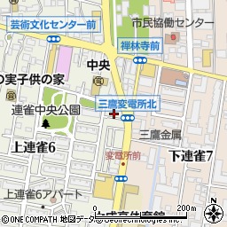 東京都三鷹市上連雀6丁目2-5周辺の地図