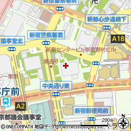 新宿駅西口地区駐車場　地域ルール運用協議会（一般社団法人）周辺の地図