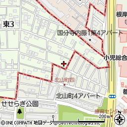 東京都国立市東3丁目23-1周辺の地図