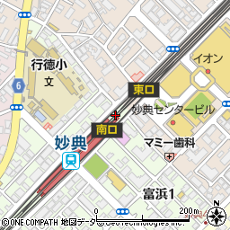 三菱ＵＦＪ銀行妙典駅 ＡＴＭ周辺の地図