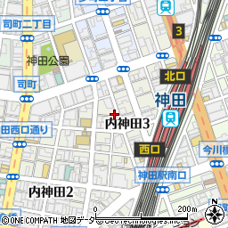 タイムズ内神田第１２駐車場周辺の地図