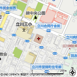 東京都　建設局・立川都税事務所周辺の地図